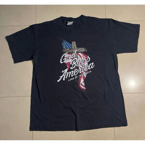 God Bless America Black Shirt Size Extra Large
